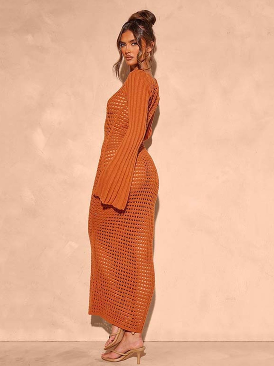 Open Knit Dress Side View